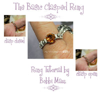Basic Clasp Ring Pattern, Wire Wrap Ring Tutorial