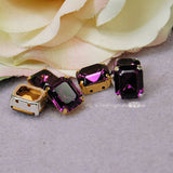 Amethyst Vintage Swarovski Crystal 12 x 10 mm Octagon GF 4610 With Settings