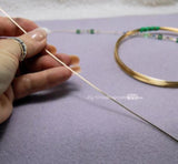 Wire Wrap Basics for Beginners, Straightening Wire, Wrapped Loops, Adding Safety Chain, and Old Fashioned Chain
